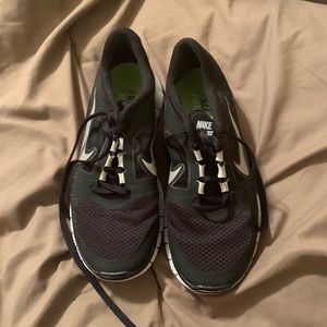 Black Nike running shoes